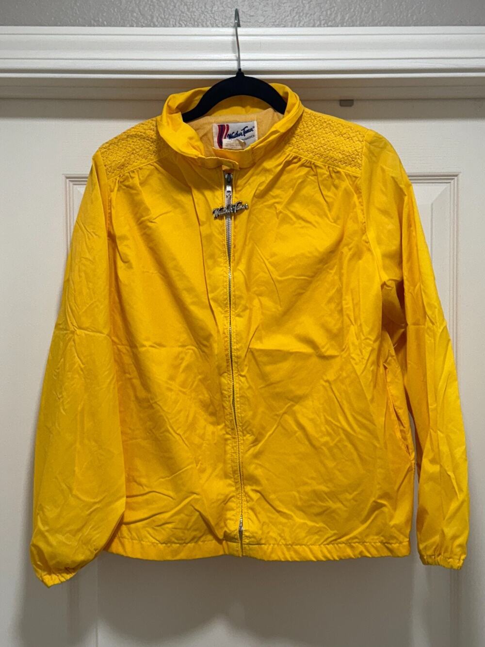Vintage Weather Tamer Yellow Windbreaker Jacket 80's - Women's Size M